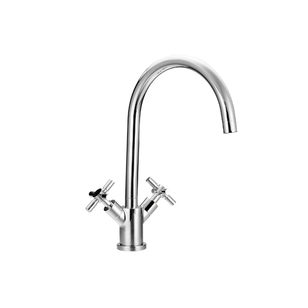 1101-50 rubinetto in ottone doppia maniglia miscelatore cucina bordo vasca acqua calda/fredda, miscelatore lavello