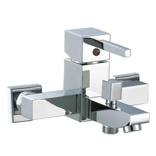 3108-10 Miscelatore monocomando per vasca a parete con rubinetto in ottone acqua calda/fredda