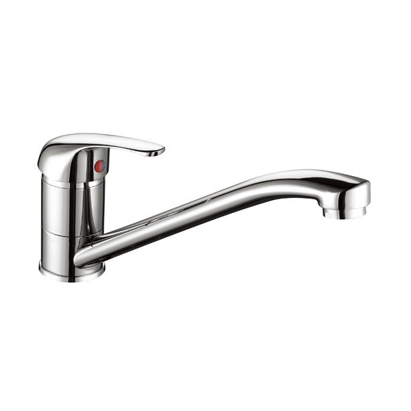 3131-50 rubinetto in ottone monocomando acqua calda/fredda miscelatore cucina bordo piano, miscelatore lavello
