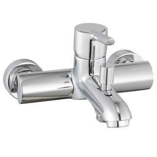 3143-10 Miscelatore monocomando per vasca a parete con rubinetto in ottone acqua calda/fredda