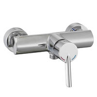 3143-20 Miscelatore monocomando doccia a parete con rubinetto in ottone acqua calda/fredda