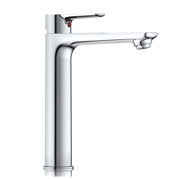 3187-31 rubinetto in ottone monocomando per lavabo da piano acqua calda/fredda, miscelatore per lavabo