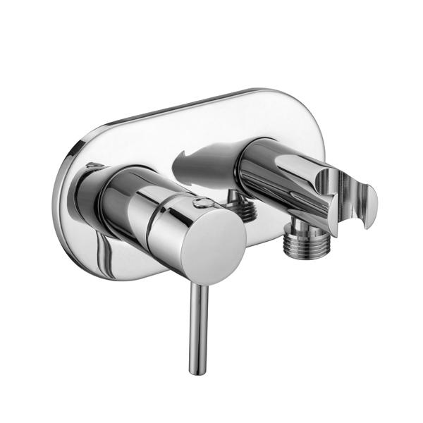 3268-28 rubinetto in ottone miscelatore monocomando doccia acqua calda/fredda con supporto;