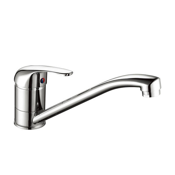 4121-50 rubinetto in ottone monocomando acqua calda/fredda miscelatore cucina bordo piano, miscelatore lavello