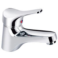 4134-30 miscelatore lavabo monocomando da piano con rubinetto in ottone acqua calda/fredda