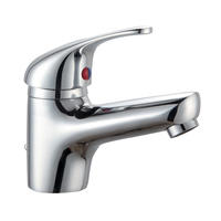 4166-30 miscelatore lavabo monocomando da piano con rubinetto in ottone acqua calda/fredda