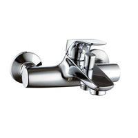 3168-10 miscelatore monocomando per vasca a parete con rubinetto in ottone acqua calda/fredda