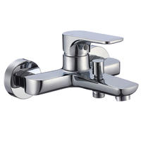 3179-10 Miscelatore monocomando per vasca a parete con rubinetto in ottone acqua calda/fredda
