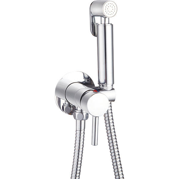 3268-27S1 miscelatore monocomando doccia acqua calda/fredda con rubinetto in ottone con supporto, con doccetta per bidet in ottone, con flessibile doccia da 1,2 m;