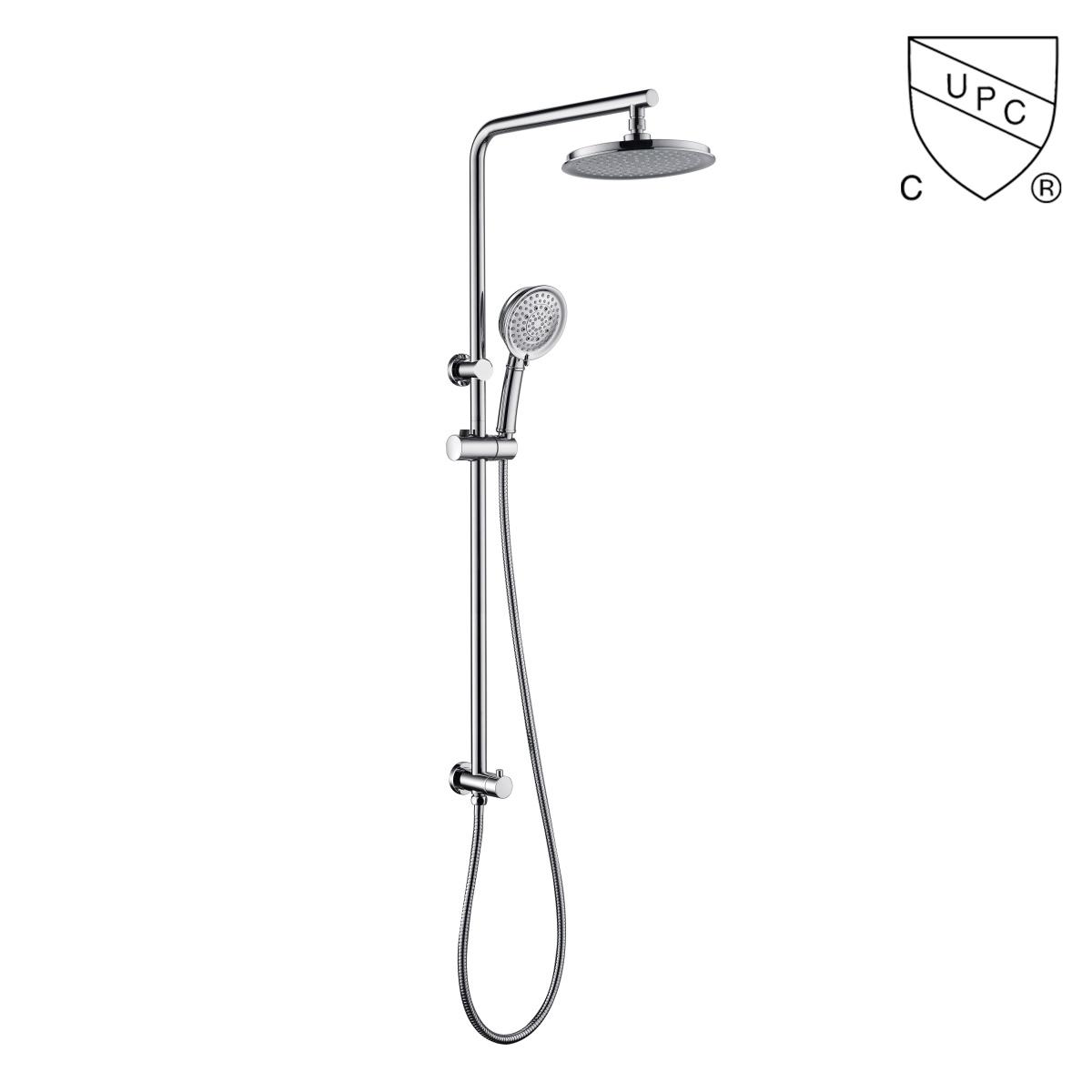 DA310020CP UPC, kit doccia certificati CUPC, set doccia a pioggia, set doccia scorrevole;