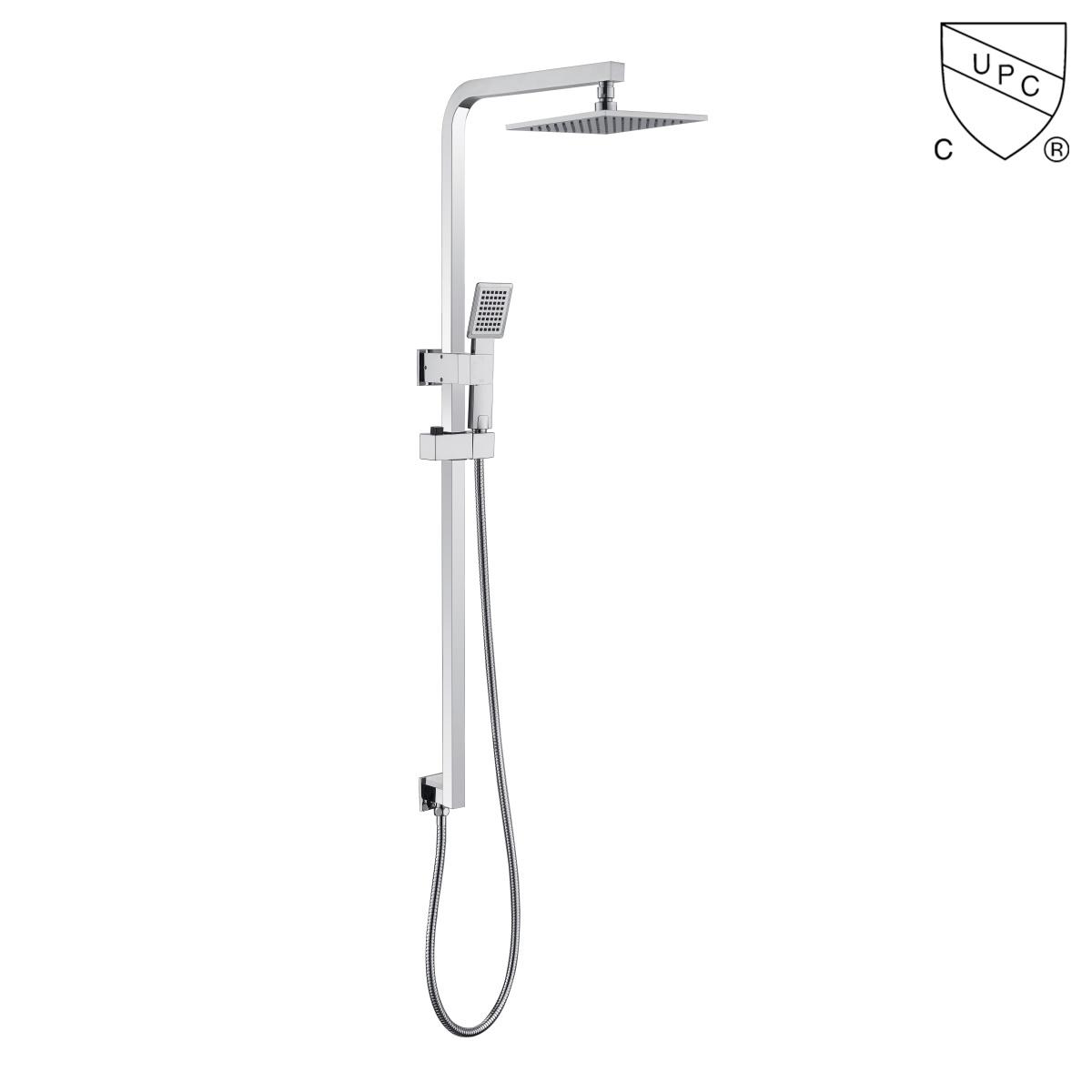 DA310022CP UPC, kit doccia certificati CUPC, set doccia a pioggia, set doccia scorrevole;