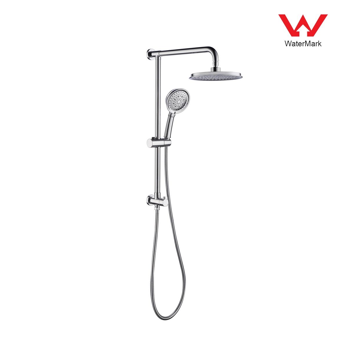 DA610020CP Kit doccia certificati Watermark, set doccia a pioggia, set doccia scorrevole;