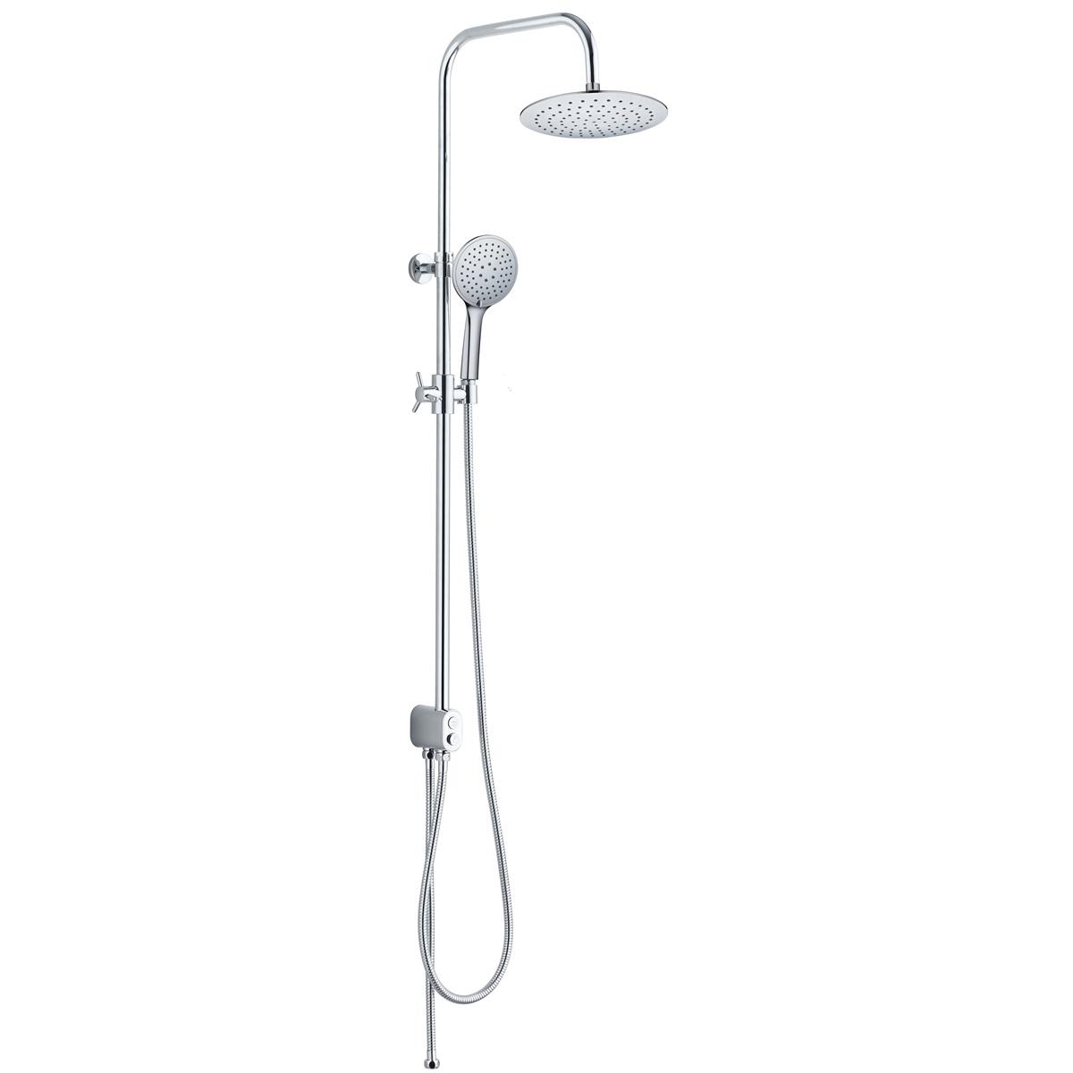 YS34110 Colonna doccia, colonna doccia a pioggia con deviatore a pulsante, regolabile in altezza;
