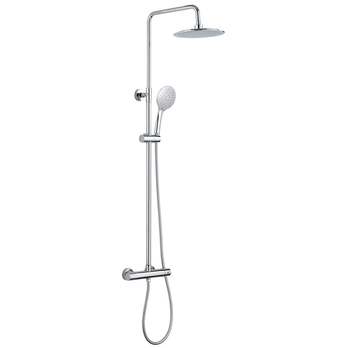 YS34131C Colonna doccia, colonna doccia a pioggia con rubinetto termostatico, regolabile in altezza;