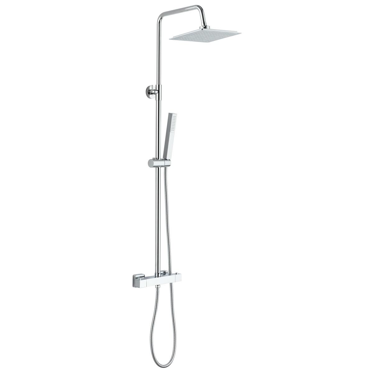YS34132 Colonna doccia, colonna doccia a pioggia con rubinetto termostatico, regolabile in altezza;