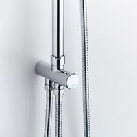 YS34141 Colonna doccia, colonna doccia a pioggia con deviatore a pulsante, regolabile in altezza;