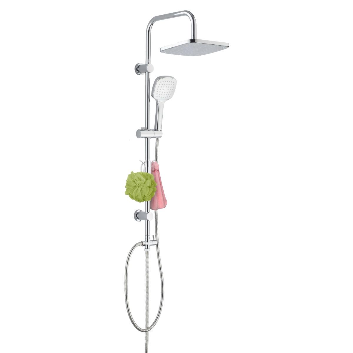 YS34159 Colonna doccia, colonna doccia a pioggia con set doccia autopulente, con gancio;