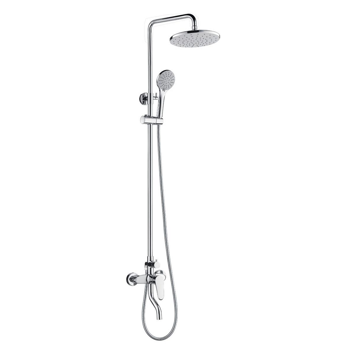 YS34191 Colonna doccia, colonna doccia a pioggia con rubinetto, regolabile in altezza;