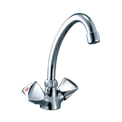1102-50 rubinetto in ottone doppia maniglia miscelatore cucina bordo vasca acqua calda/fredda, miscelatore lavello
