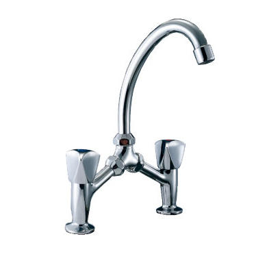 1102-52 rubinetto in ottone doppia maniglia miscelatore cucina bordo vasca acqua calda/fredda, miscelatore lavello