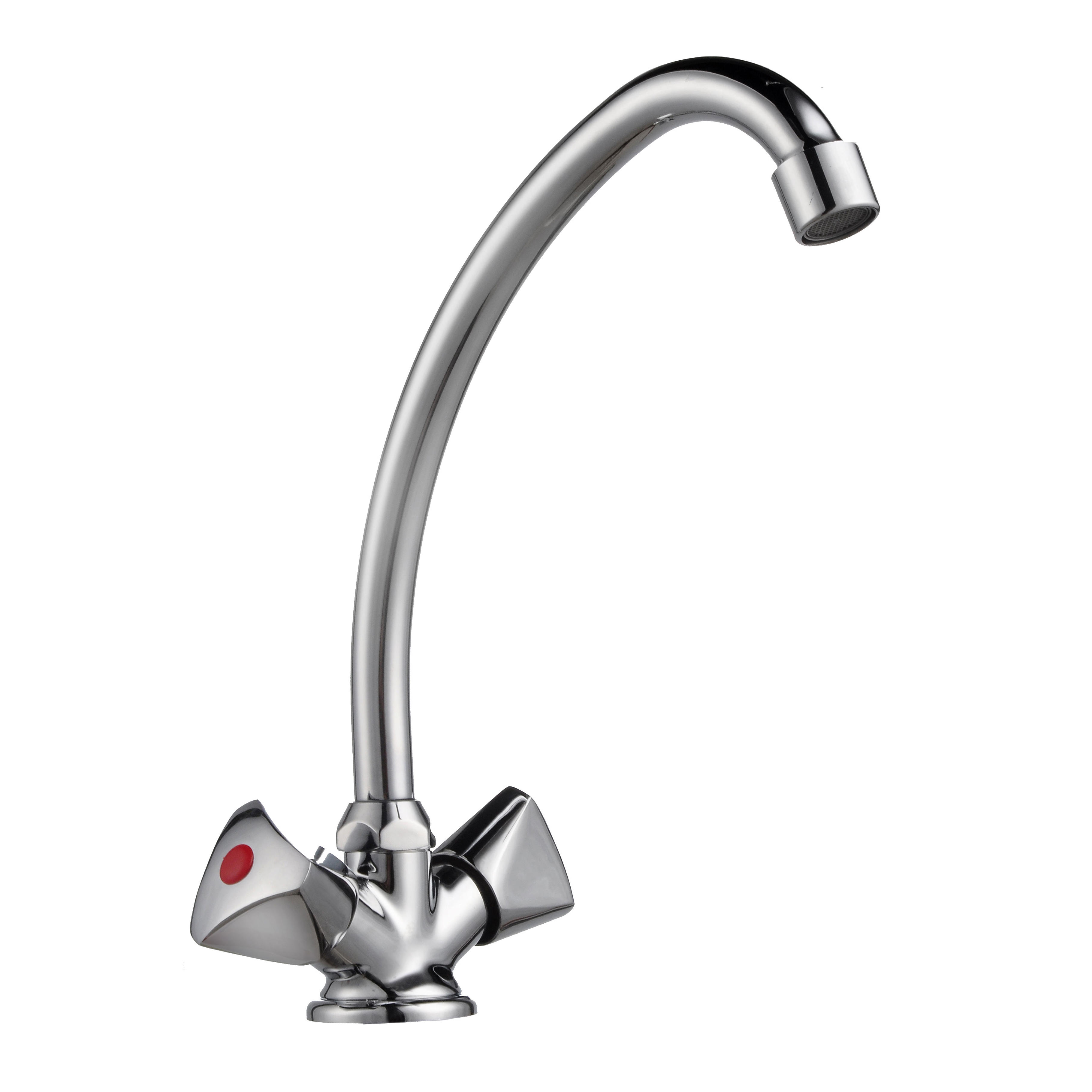1102-54 rubinetto in ottone doppia maniglia miscelatore cucina bordo vasca acqua calda/fredda, miscelatore lavello
