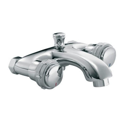 1103-10 rubinetto in ottone doppia maniglia miscelatore vasca a parete acqua calda/fredda con supporto doccetta