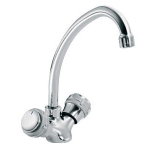 1103-50 rubinetto in ottone doppia maniglia miscelatore cucina bordo vasca acqua calda/fredda, miscelatore lavello