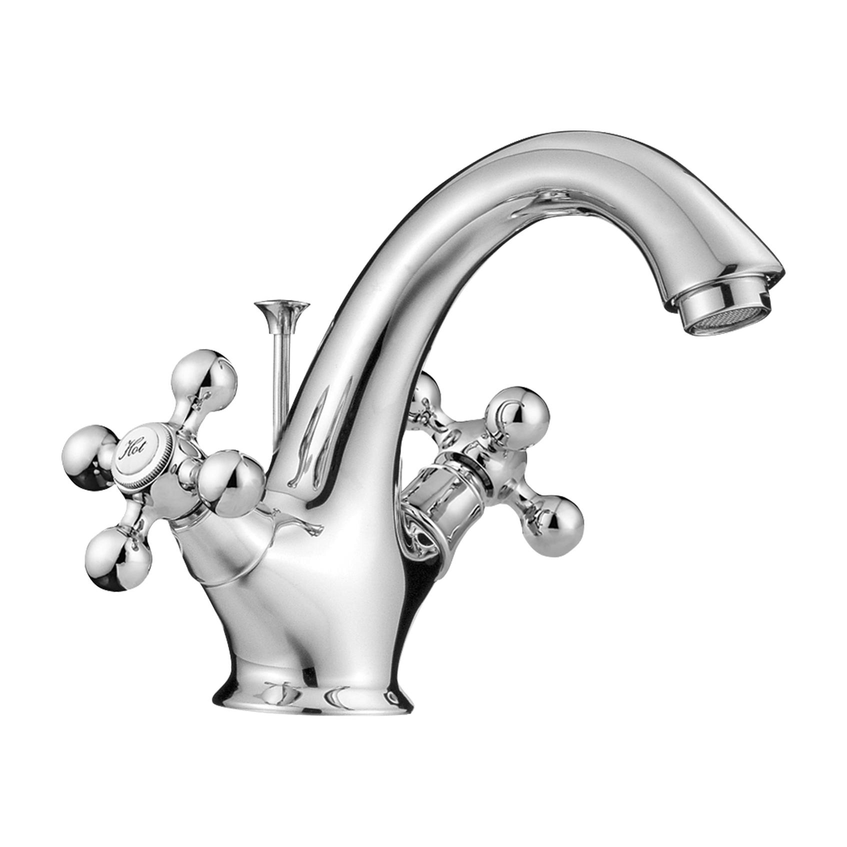 1108-30 rubinetto in ottone doppia maniglia miscelatore lavabo bordo piano acqua calda/fredda