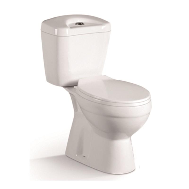 YS22207S WC in ceramica a 2 pezzi, WC monoblocco a cacciata con sifone a S;