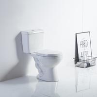YS22235 WC in ceramica a 2 pezzi, WC sifonico con trappola a S ad accoppiamento stretto;