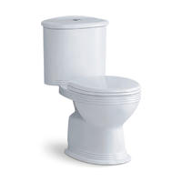 YS22262S WC in ceramica a 2 pezzi, WC a cacciata con sifone a P;