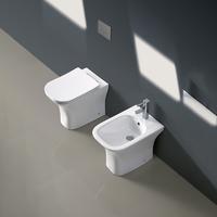 YS22291F WC singolo in ceramica, WC a cacciata con sifone a P, senza brida;
