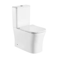 YS22291P2 WC in ceramica senza bordo a 2 pezzi, WC a cacciata con sifone a P;