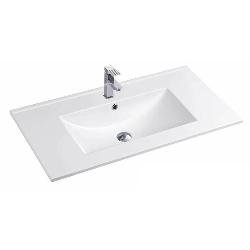 YS27286W-80 lavabo in ceramica smaltata bianca opaca, lavabo, lavabo;