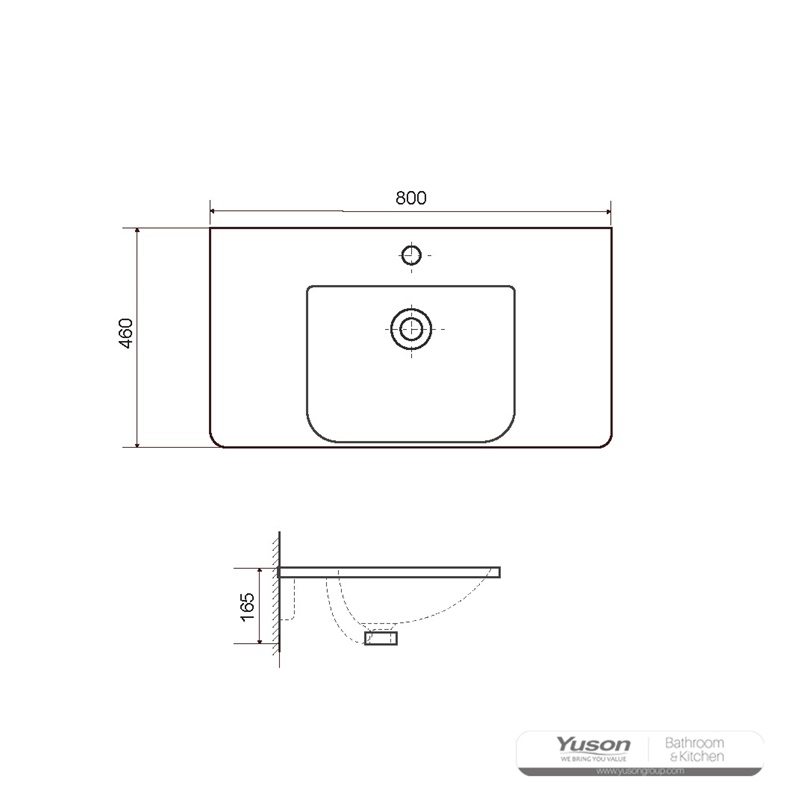 YS27307-80 Lavabo in ceramica, lavabo, lavabo;