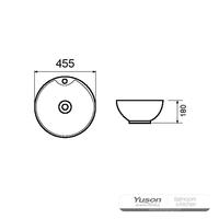 YS28209 Lavabo soprapiano in ceramica, lavabo artistico, lavabo in ceramica;