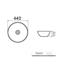 YS28403 Lavabo da appoggio in ceramica, lavabo artistico, lavabo in ceramica;