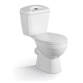 YS22207P WC in ceramica 2 pezzi, WC monoblocco a cacciata con sifone P;