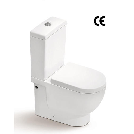 YS22214P WC in ceramica 2 pezzi, WC a cacciata con sifone a P monoblocco;