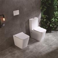 YS22251P WC in ceramica senza bordo a 2 pezzi, WC a cacciata con sifone a P;