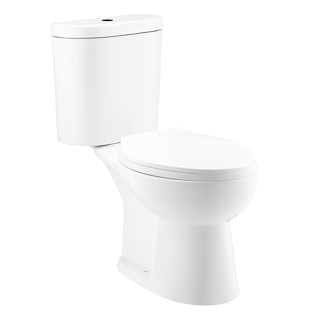 YS22203 WC in ceramica a 2 pezzi, WC con trappola a S allungata, WC certificato TISI/SNI;
