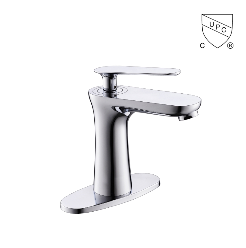 M0150 UPC, rubinetto per lavabo da bagno certificato CUPC, rubinetto per lavabo Centerset a 1 maniglia/foro singolo da 4 pollici;