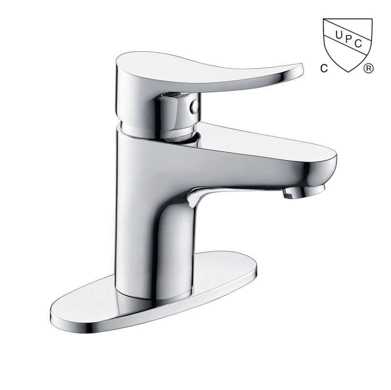 M0152 UPC, rubinetto per lavabo da bagno certificato CUPC, rubinetto per lavabo Centerset a 1 maniglia/foro singolo da 4 pollici;