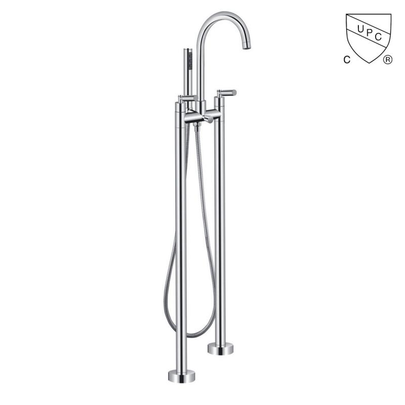 Y0069CP UPC, rubinetto per vasca da bagno indipendente certificato CUPC, rubinetto per vasca da pavimento;
