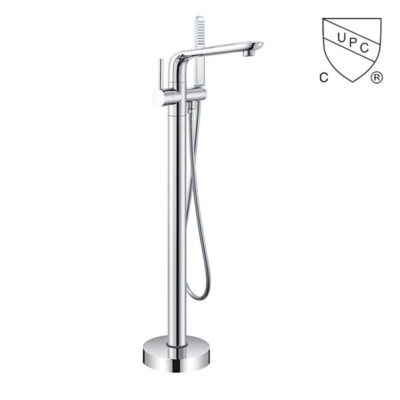 Y0074CP UPC, rubinetto per vasca da bagno indipendente certificato CUPC, rubinetto per vasca da pavimento;