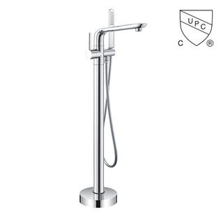 Y0074CP UPC, rubinetto per vasca freestanding certificato CUPC, rubinetto per vasca con montaggio a pavimento;