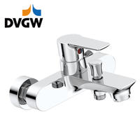 3187-10 Certificato DVGW, miscelatore vasca a parete monocomando acqua calda/fredda con rubinetto in ottone