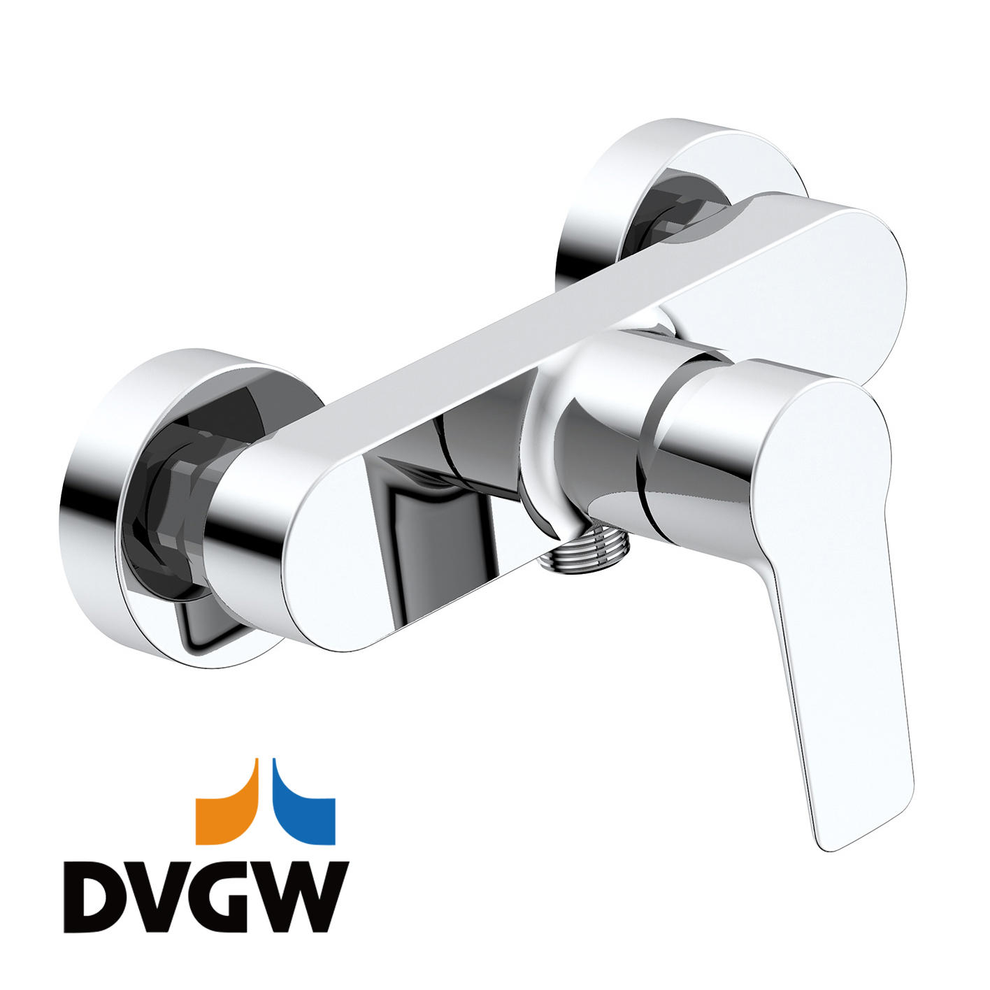 3187-20 Certificato DVGW, miscelatore monocomando doccia in ottone a parete acqua calda/fredda