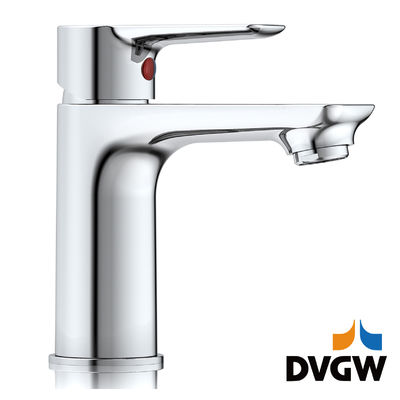 3187-30 Certificato DVGW, miscelatore lavabo monocomando da piano acqua calda/fredda con rubinetto in ottone