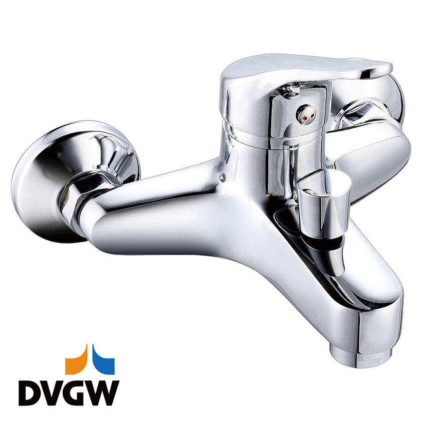 4135-10 Certificato DVGW, rubinetto in ottone miscelatore monocomando a parete per vasca acqua calda/fredda